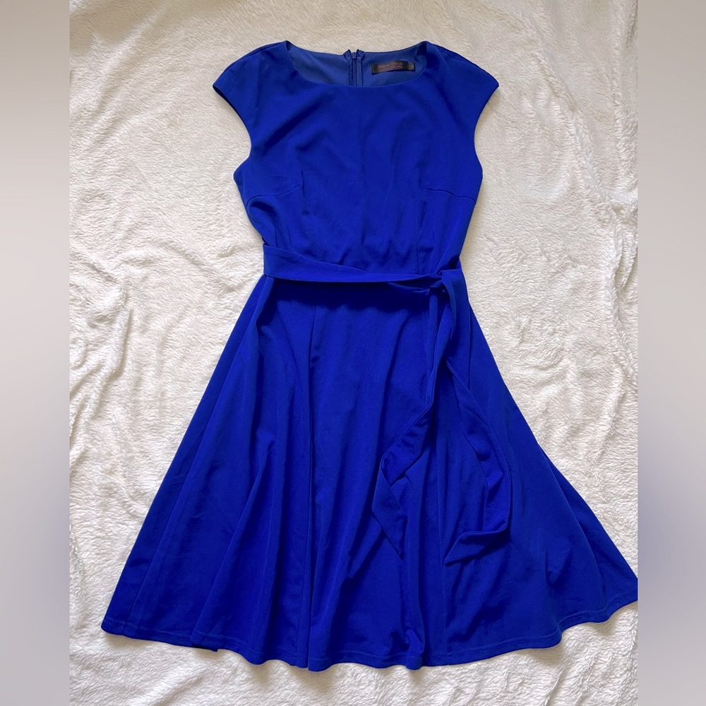 Royal Blue fit and flare dress